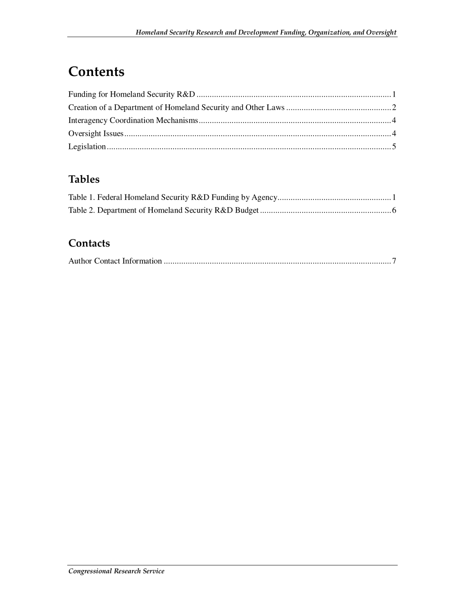 [20061229]RS21270_国土安全研发资金、组织和监督.pdf_第3页