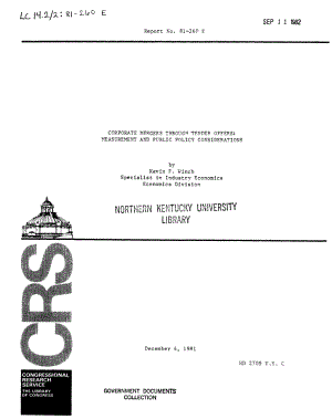 [19811204]81-260E_通过要约收购进行的公司合并：衡量和公共政策考虑.pdf