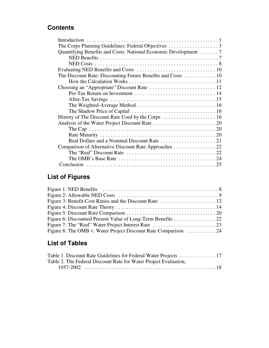 [20030623]RL31976_美国陆军工程兵团水资源项目的效益成本分析和折现率：理论与实践.pdf_第3页