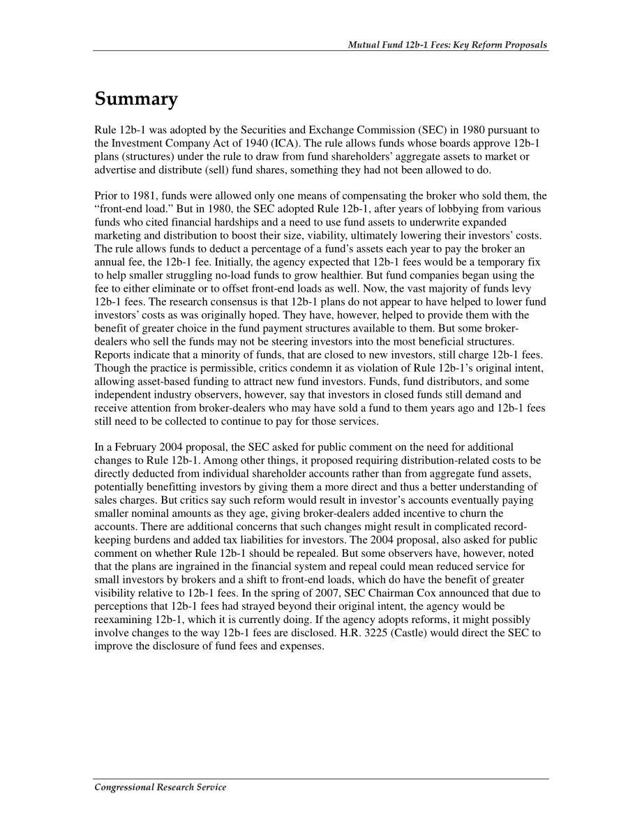 [20071114]RL32556_共同基金12b-1费用：主要改革建议.pdf_第2页