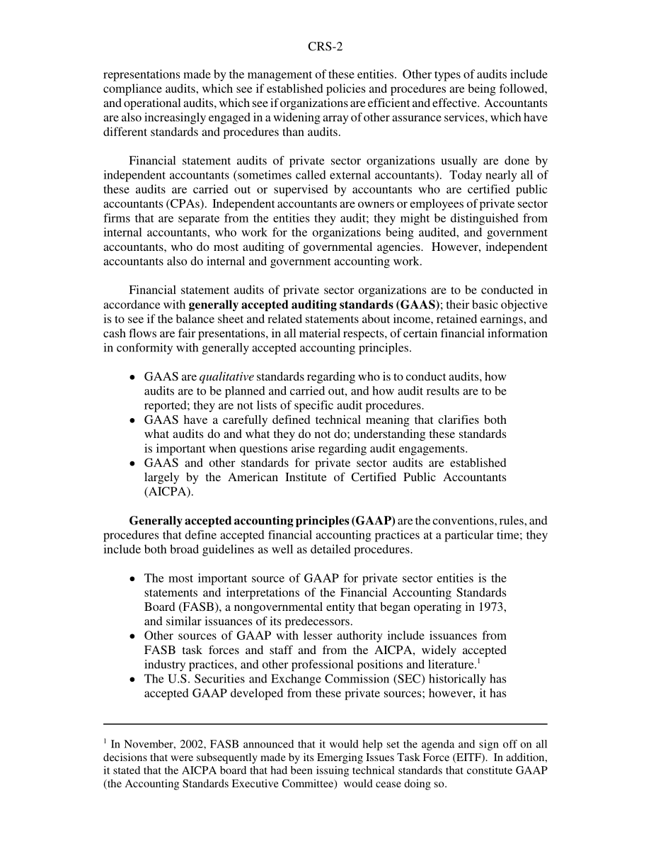 [20030203]RS21120_审计及其监管机构：安然之后的改革.pdf_第2页