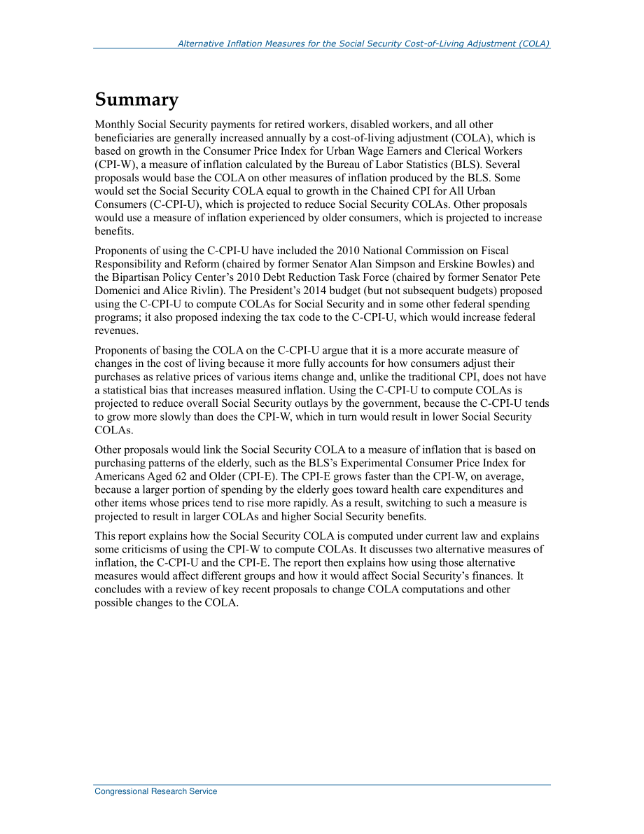 [20151015]R43363_社会保障生活成本调整的替代通货膨胀措施（COLA）.pdf_第2页
