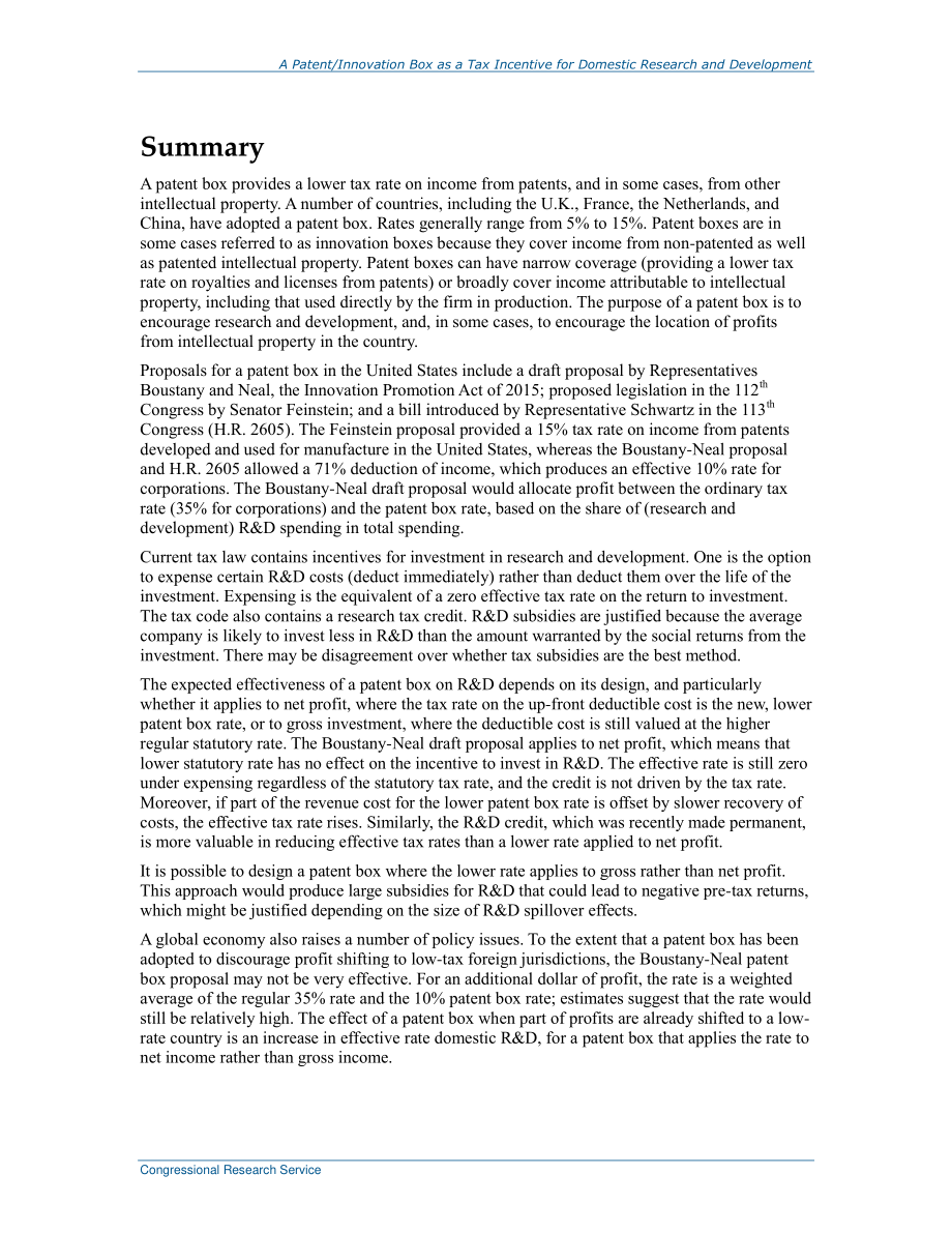 [20160613]R44522_专利创新箱作为国内研发的税收激励.pdf_第2页