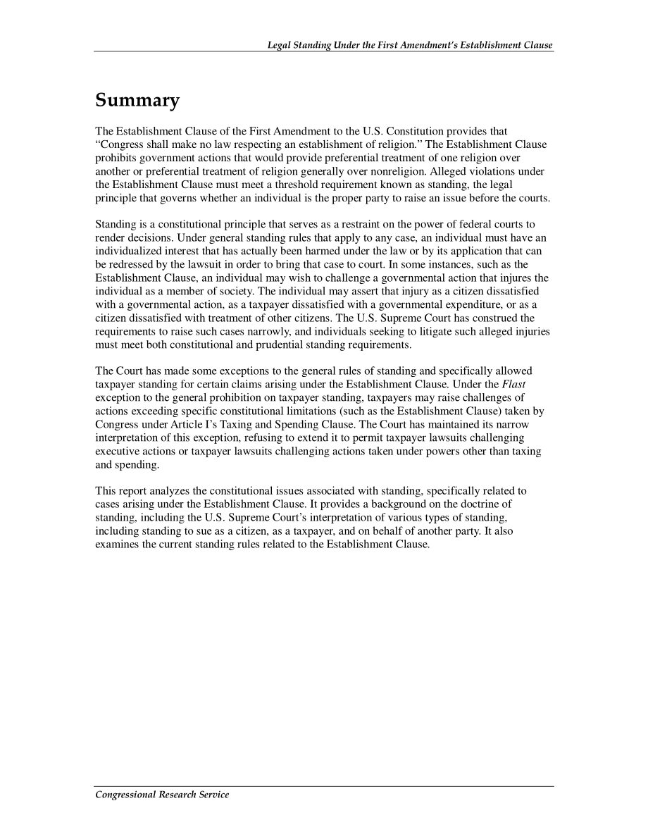 [20110405]R40825_第一修正案成立条款下的法律地位.pdf_第2页