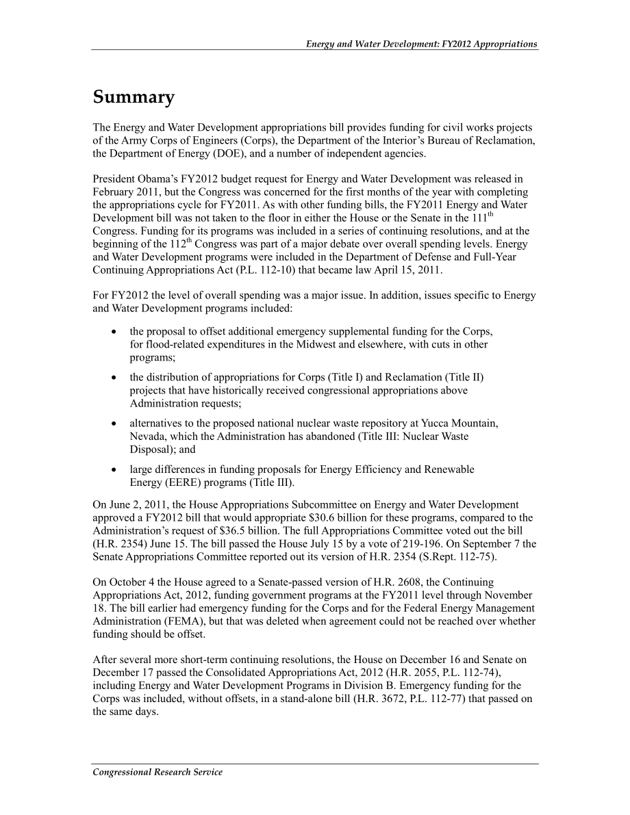 [20120206]R41908_能源和水资源开发：2012财年拨款.pdf_第2页