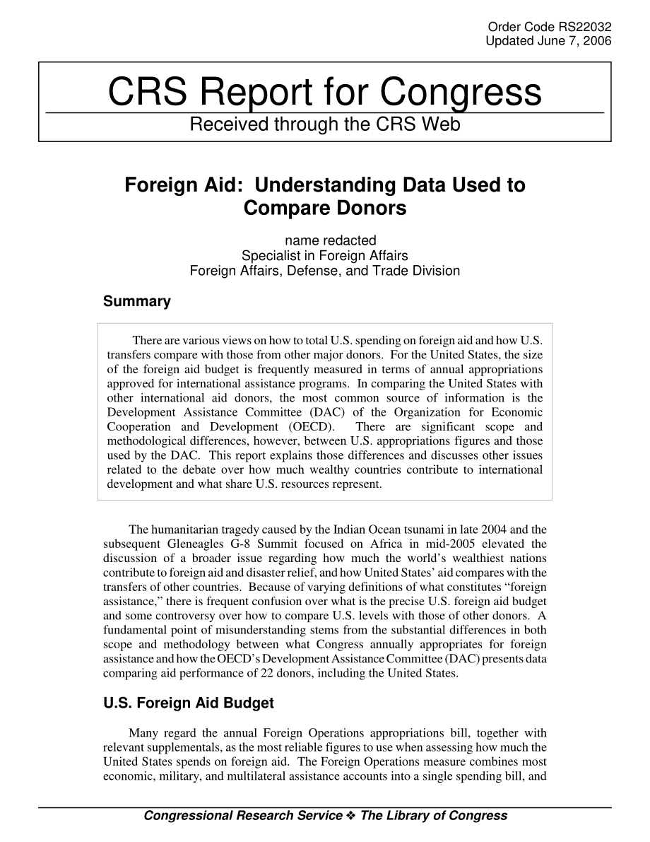 [20060607]RS22032_对外援助：了解用于比较捐赠者的数据.pdf_第1页