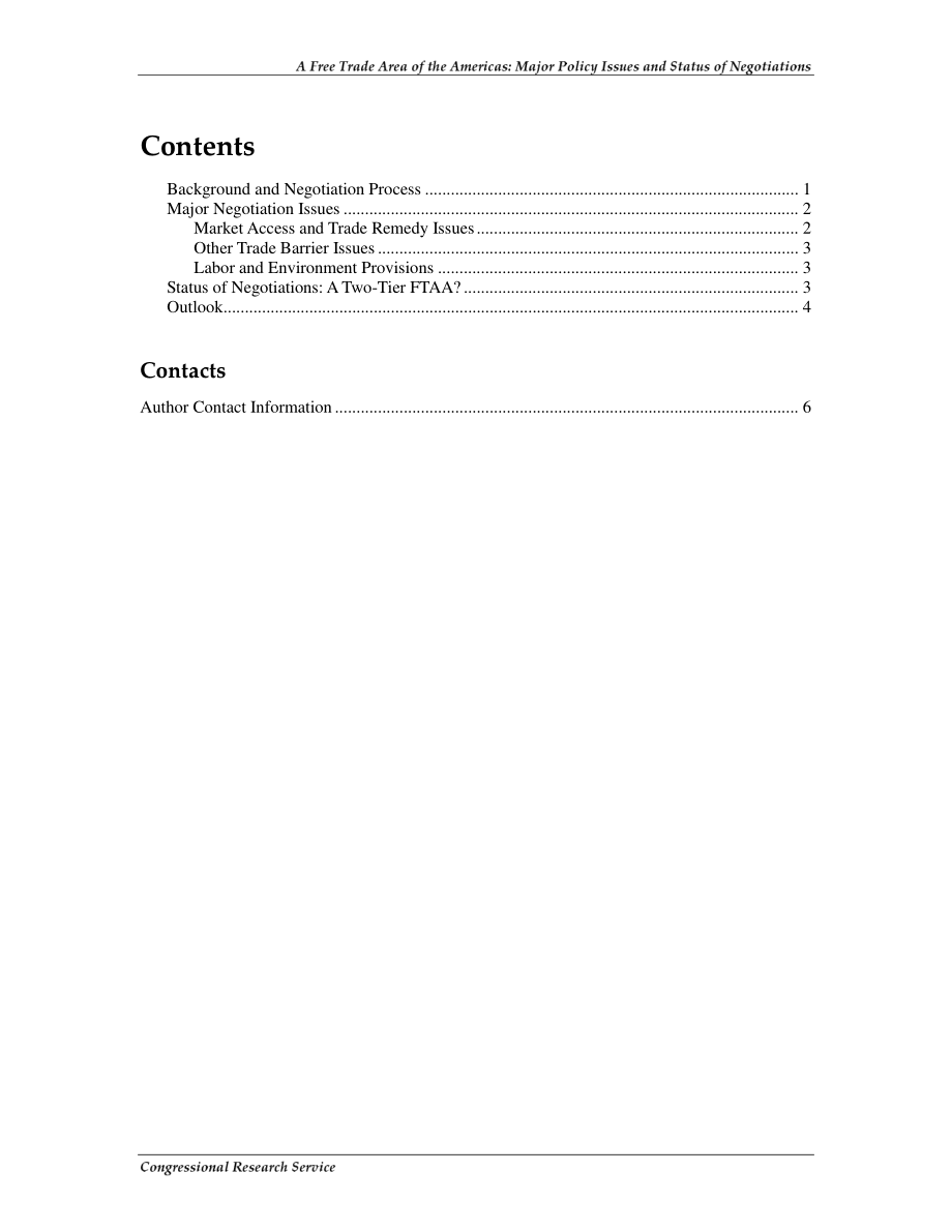 [20080715]RS20864_美洲自由贸易区：主要政策问题和谈判情况.pdf_第3页