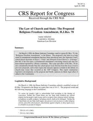 [19980420]98-387_教会和国家法律：拟议的宗教自由修正案H.J.Res78.pdf
