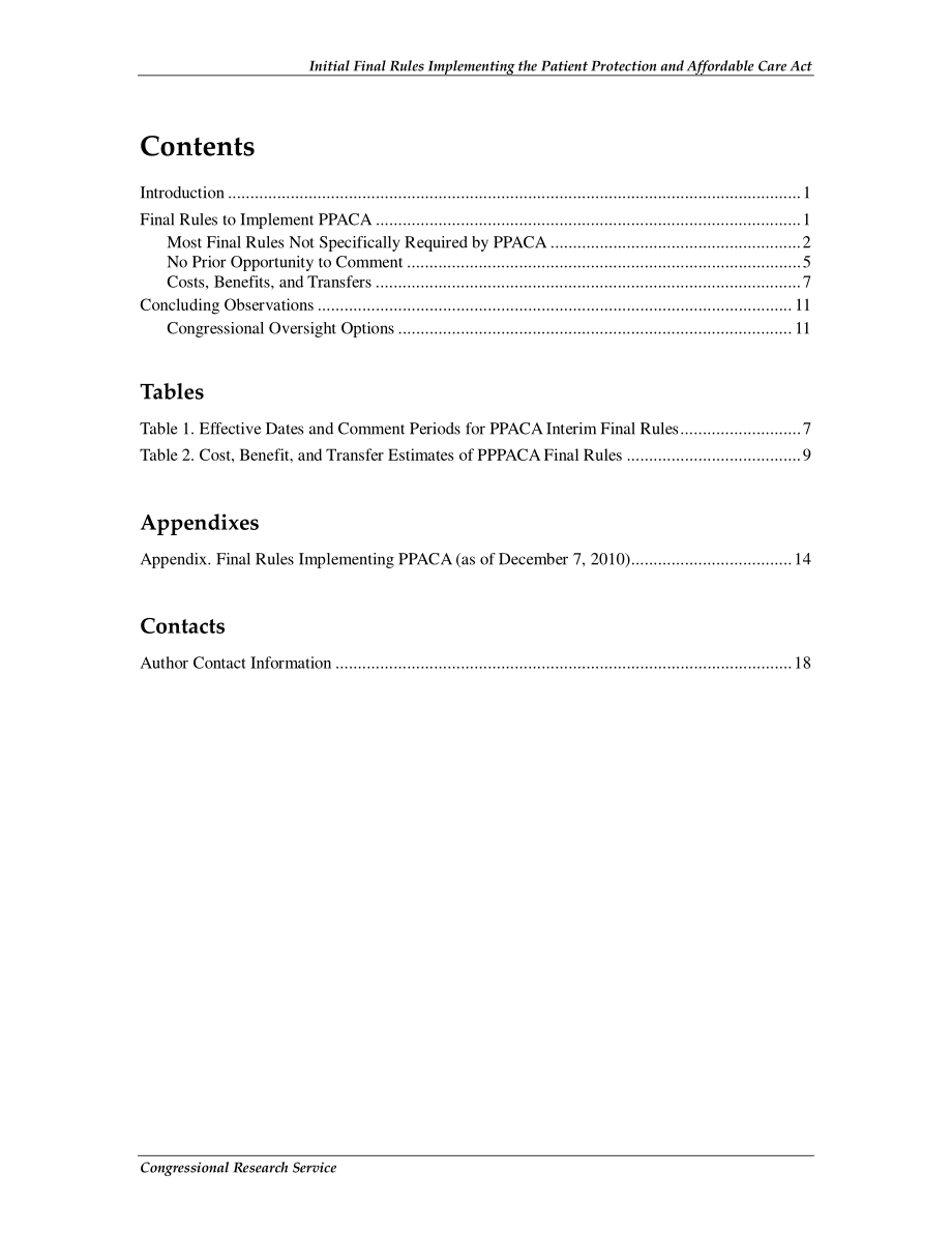 [20101210]R41346_实施《患者保护和平价医疗法案》的初始最终规则.pdf_第3页