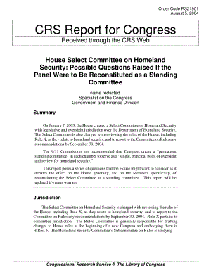 [20040805]RS21901_众议院国土安全特别委员会：如果将专家组改组为常设委员会可能会提出的问题.pdf