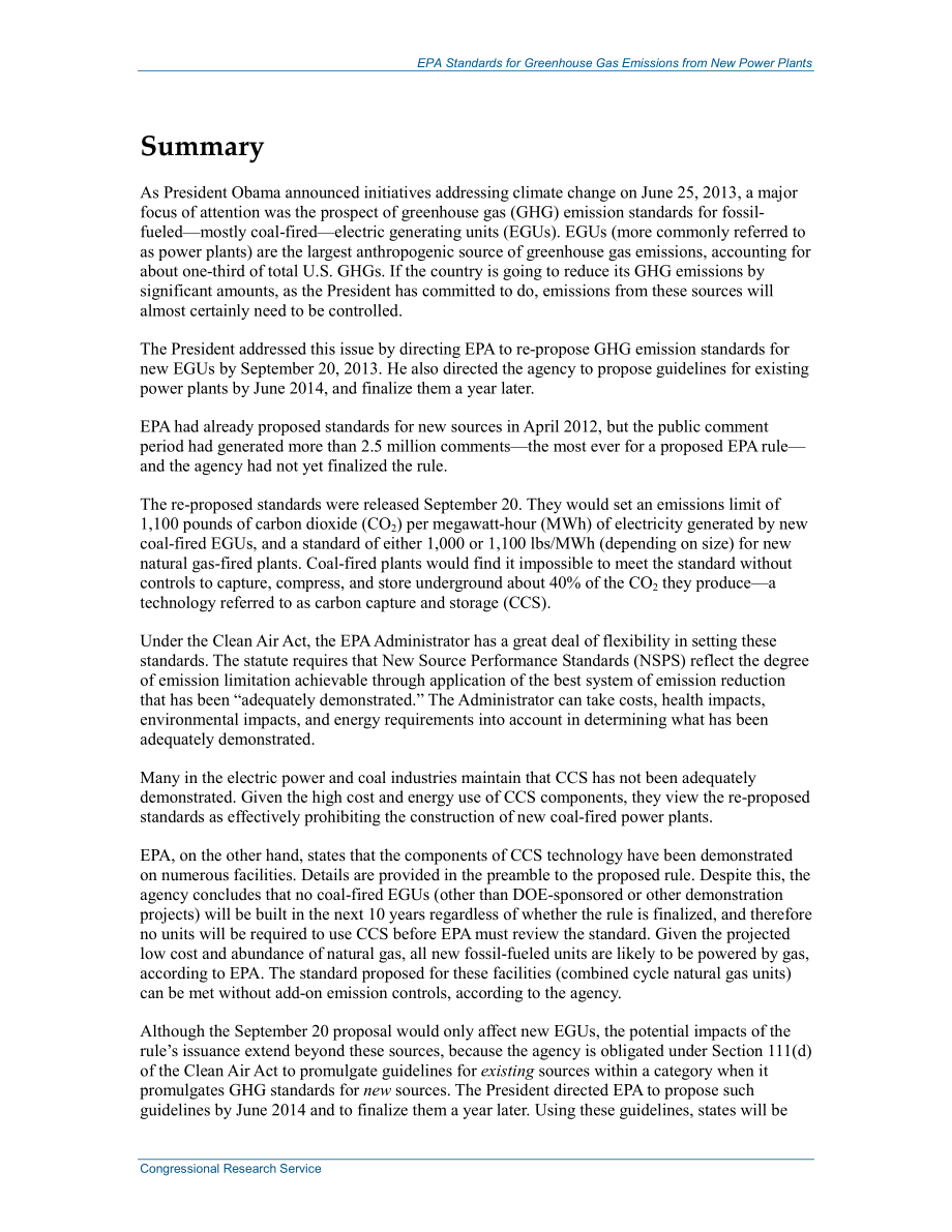 [20131115]R43127_新发电厂温室气体排放EPA标准.pdf_第2页