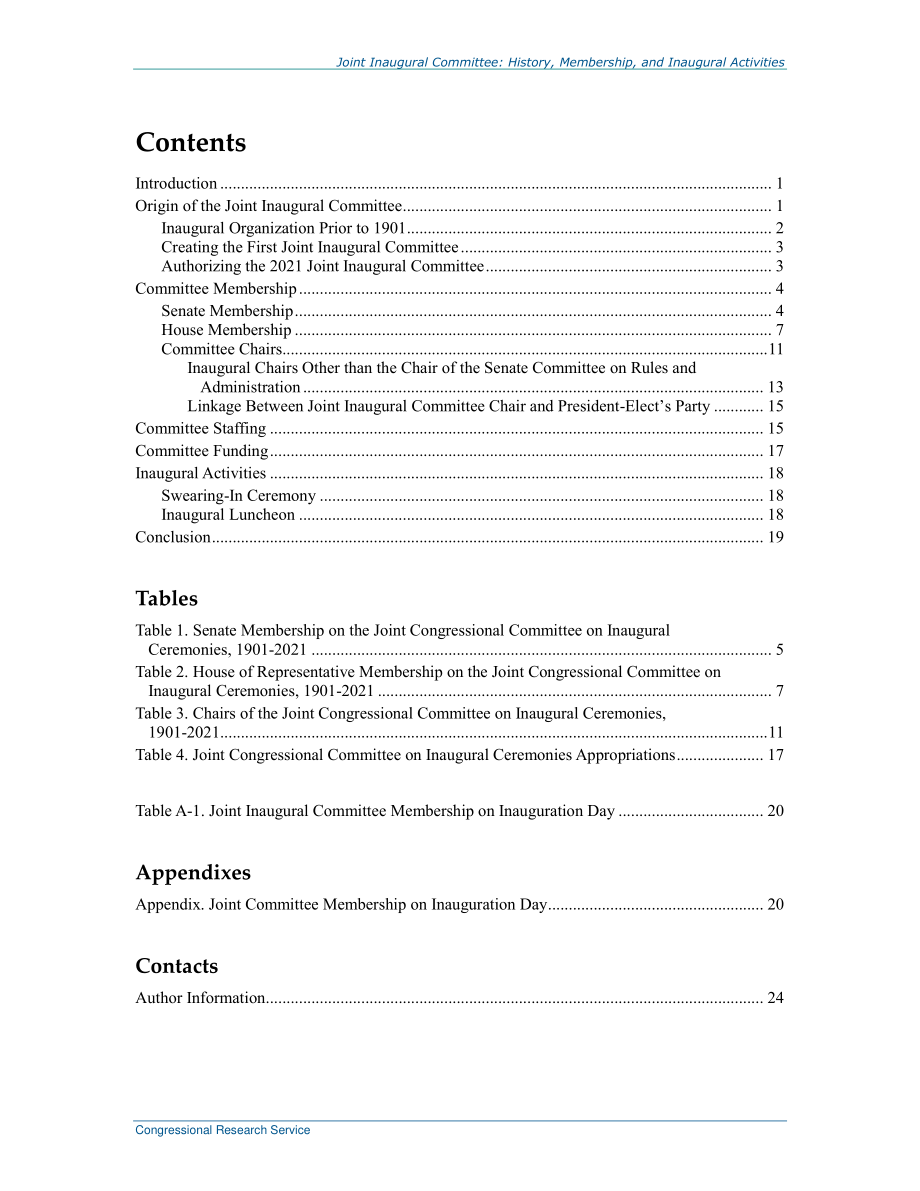 [20210127]R42603_国会就职典礼联合委员会：历史、成员和就职活动.pdf_第3页