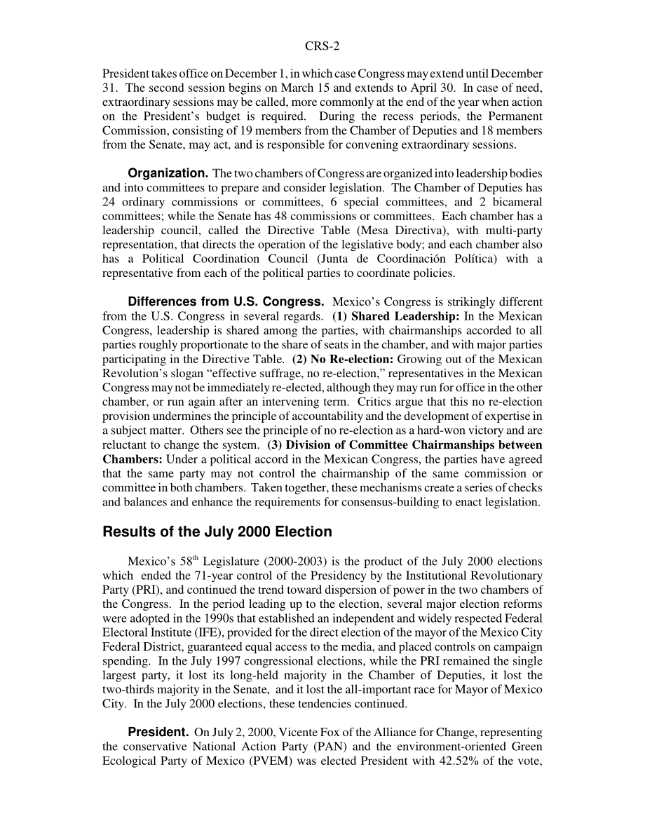 [20030728]RS21561_墨西哥国会和2003年7月的选举.pdf_第2页