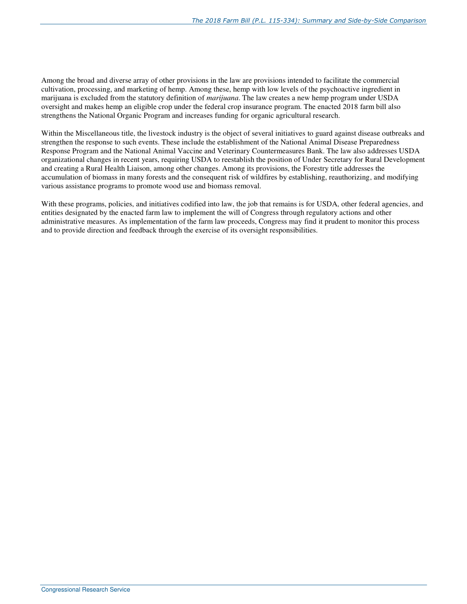 [20190222]R45525_2018年农业法案（P.L.115-334) 总结和并列比较.pdf_第3页