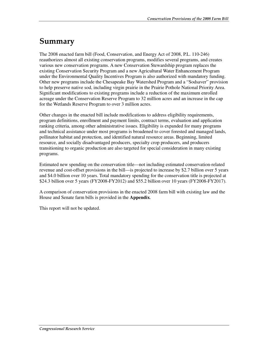 [20090113]RL34557_2008年农业法案的保护条款.pdf_第2页