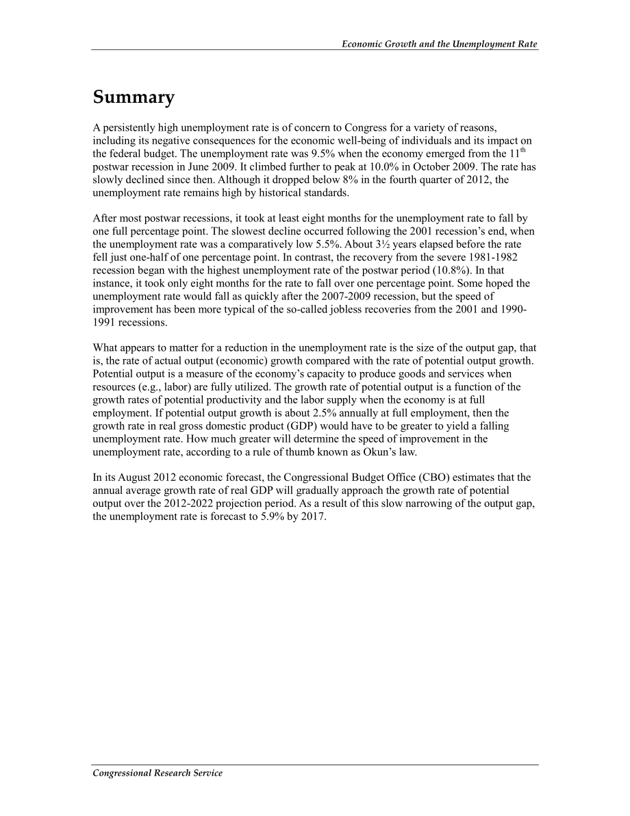 [20130107]R42063_经济增长和失业率.pdf_第2页