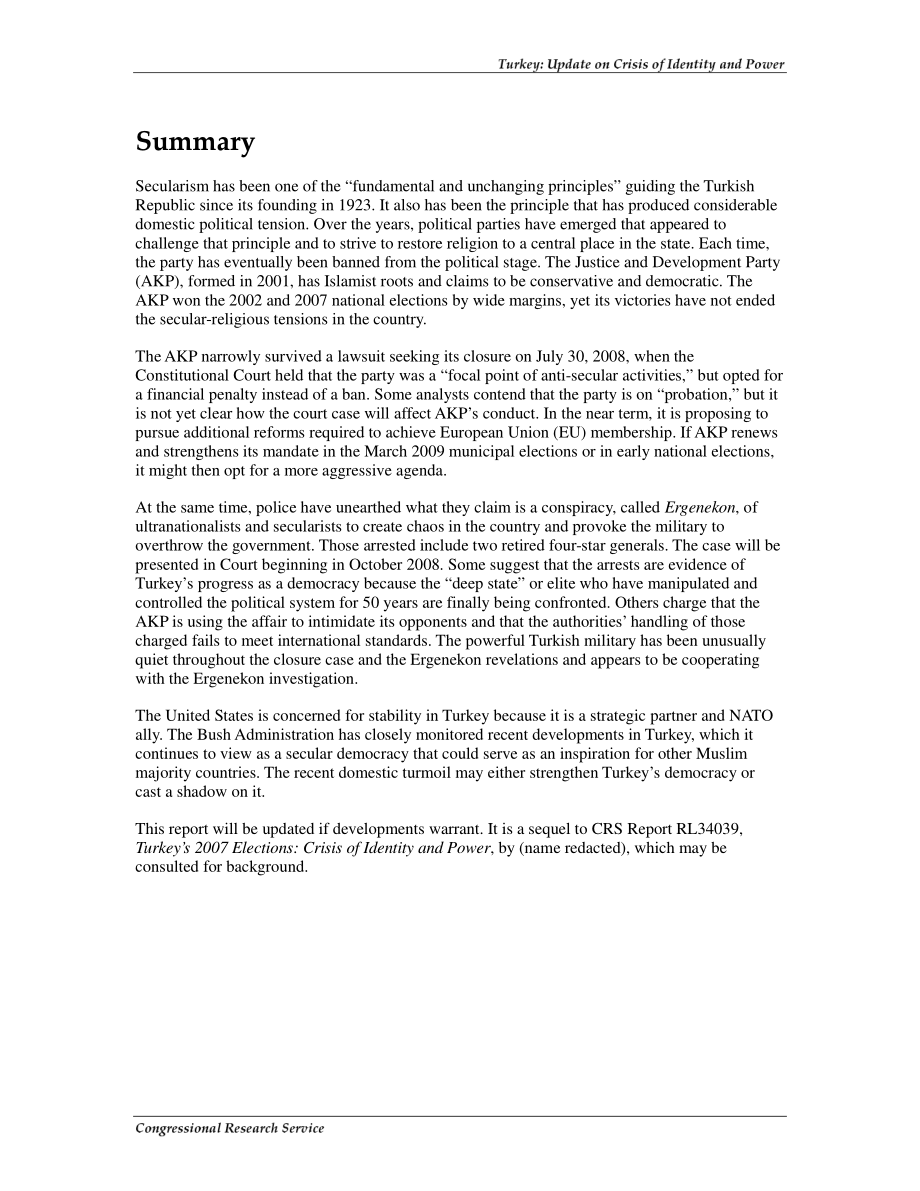 [20080902]RL34646_土耳其：身份和权力危机的最新情况.pdf_第2页
