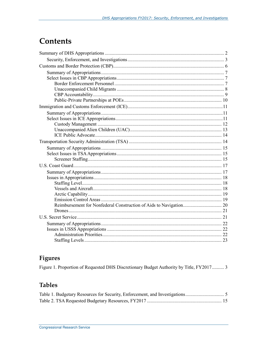 [20161220]R44666_2017财年DHS拨款：安全、执法和调查.pdf_第3页