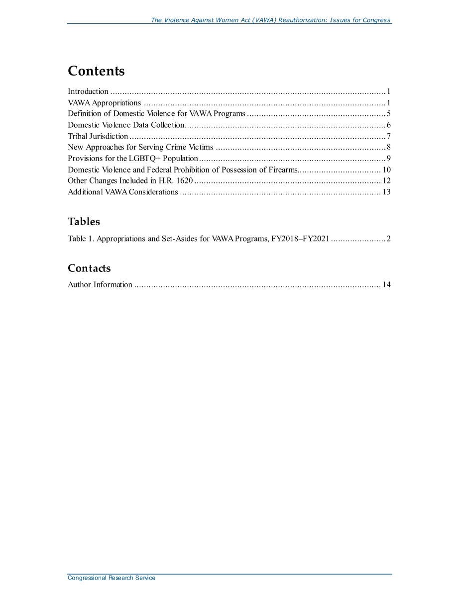 [20210331]R46742_《暴力侵害妇女法》（VAWA）重新授权：国会议题.pdf_第3页