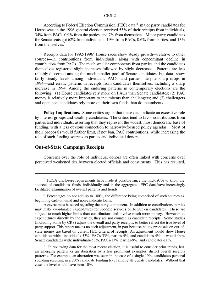 [19970926]97-894GOV_1992、1994和1996年国会选举中的州外资金：趋势和政策问题.pdf_第2页