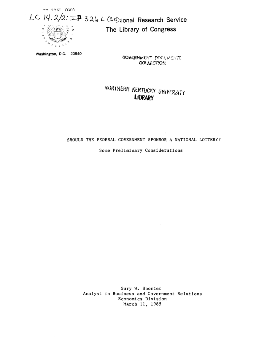 [19850311]IP326L_联邦政府应该赞助国家彩票吗一些初步考虑.pdf_第1页