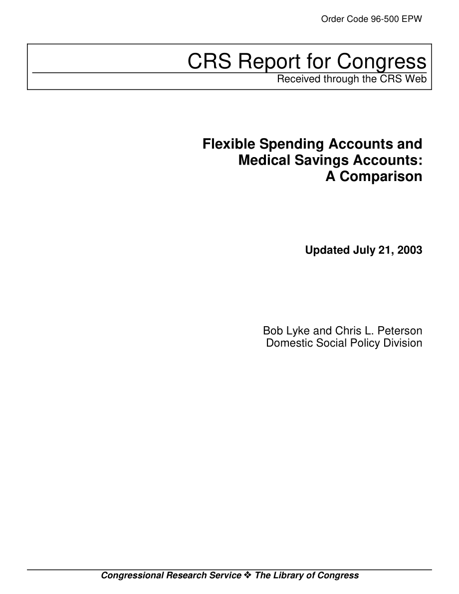 [20030721]96-500EPW_灵活的支出账户和医疗储蓄账户：比较.pdf_第1页