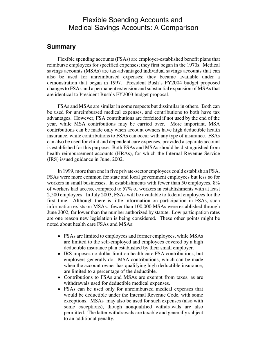 [20030721]96-500EPW_灵活的支出账户和医疗储蓄账户：比较.pdf_第2页