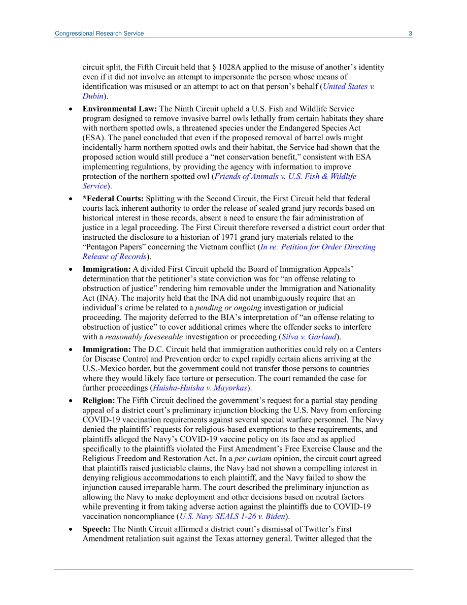 [20220307]LSB10703_国会法院观察员：最近立法者感兴趣的上诉裁决（2022年2月28日至3月6日）.pdf_第3页