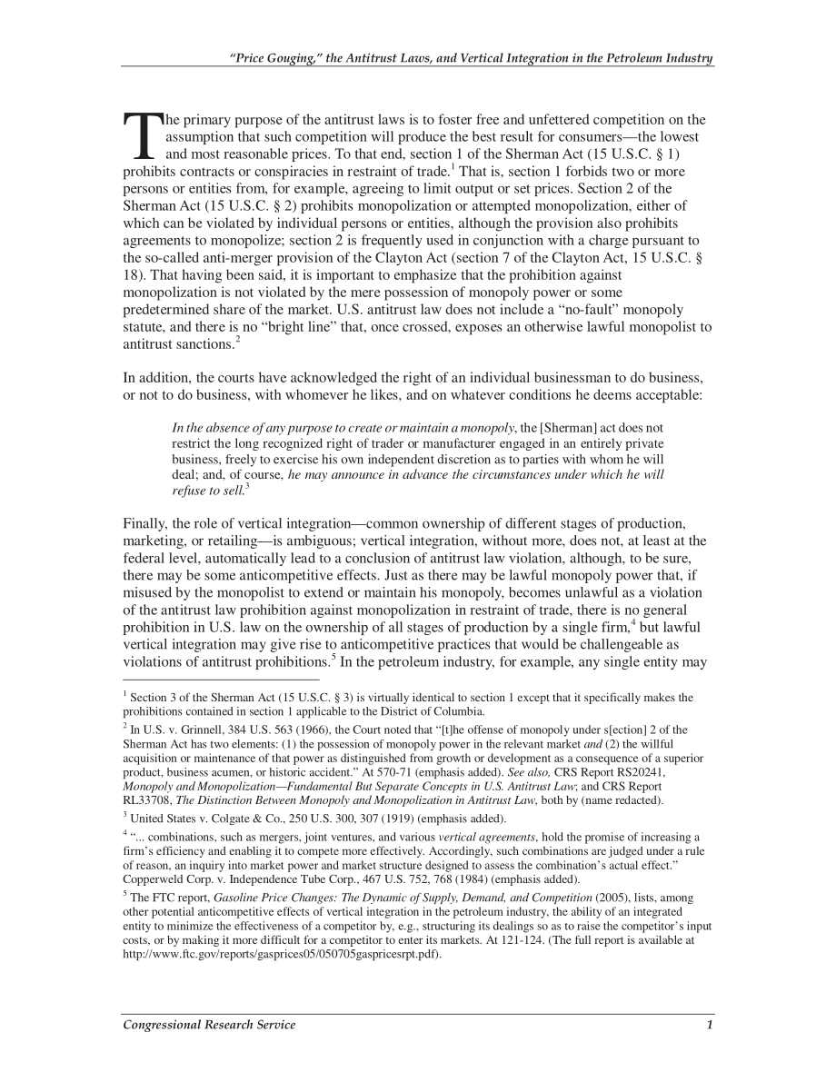 [20080528]RS22262_“价格欺诈”、反垄断法和石油行业的纵向一体化：它们之间的关系.pdf_第3页