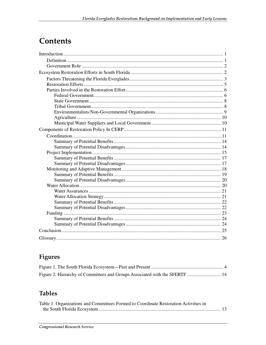 [20021030]RL31621_佛罗里达大沼泽地恢复：实施背景和早期经验教训.pdf_第3页