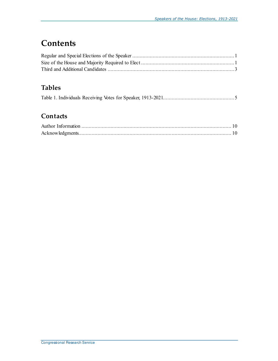[20210125]RL30857_众议院发言人：1913-2021年选举.pdf_第3页