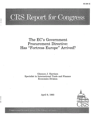 [19930409]93-398_欧共体政府采购指令：“欧洲堡垒”来了吗？.pdf