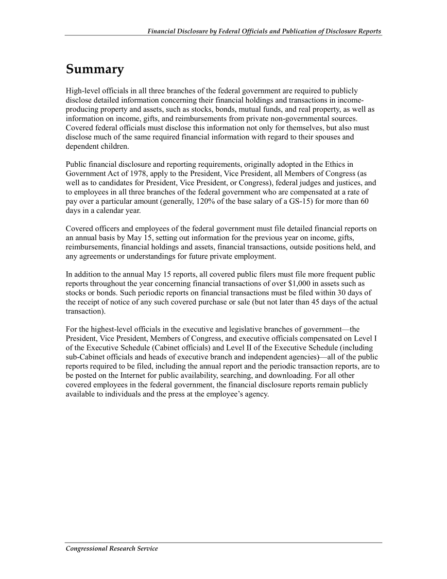 [20130822]R43186_联邦官员的财务披露和披露报告的发布.pdf_第2页