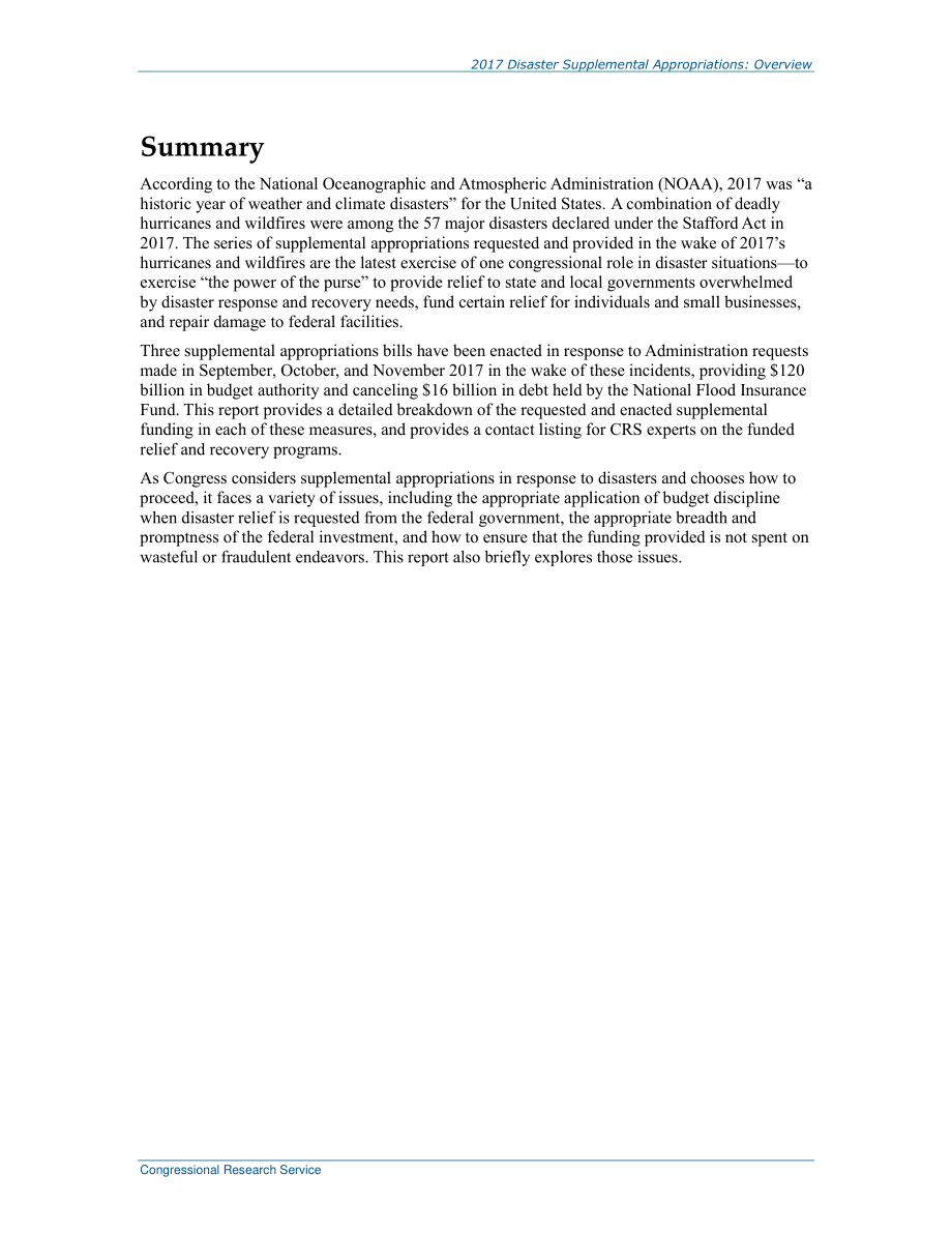 [20180320]R45084_2017年灾害补充拨款：概述.pdf_第2页