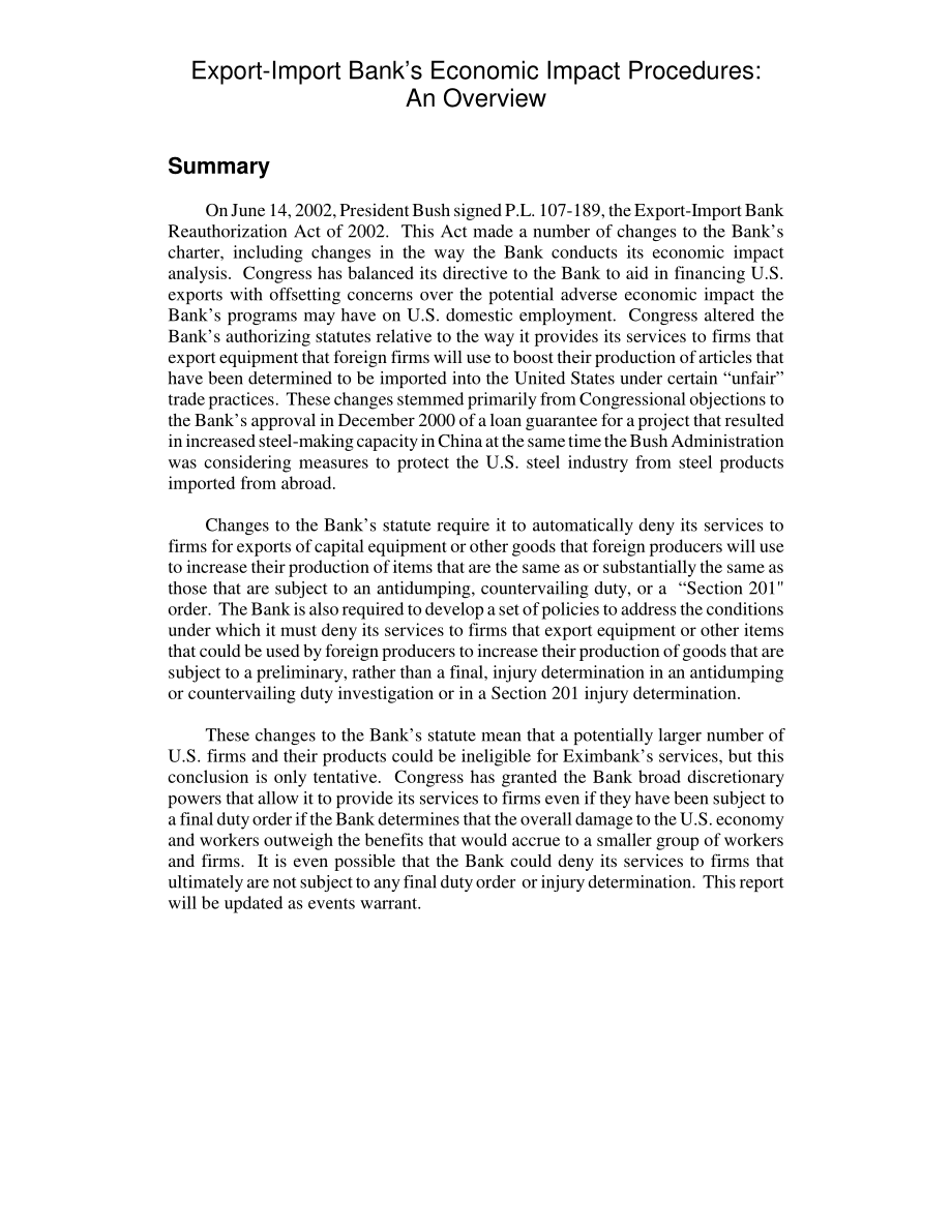 [20021125]RL31646_进出口银行经济影响程序：概述.pdf_第2页