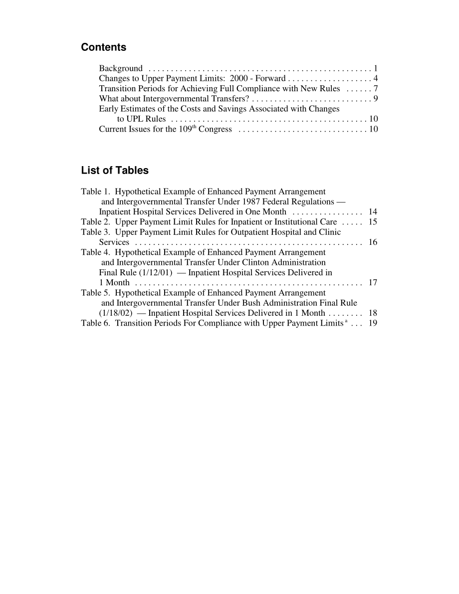 [20050121]RL31021_医疗补助支付上限和政府间转移：当前问题以及最近的监管和立法行动.pdf_第3页