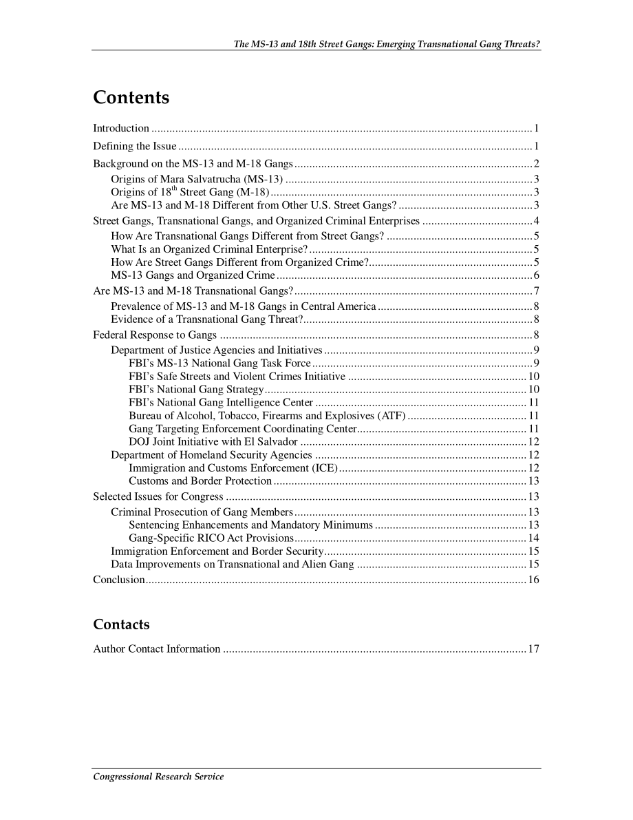 [20100122]RL34233_MS-13和18街帮派：正在出现的跨国帮派威胁？.pdf_第3页