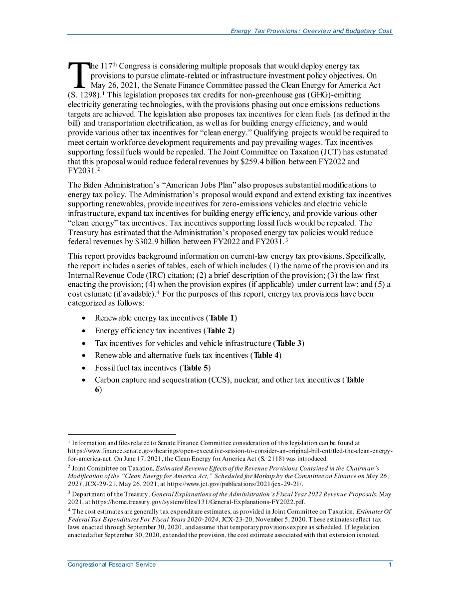 [20210803]R46865_能源税规定：概述和预算成本.pdf_第3页