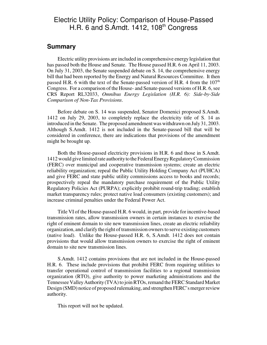 [20030826]RL32041_电力公司政策：通过H.R.的房屋比较6和S.Amdt1412年第108届国会.pdf_第2页