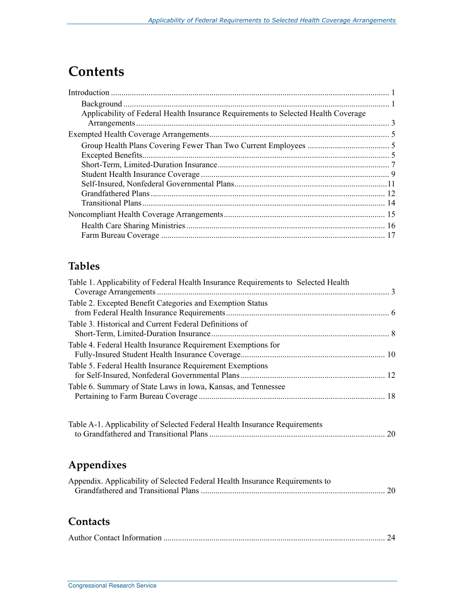 [20191113]R46003_联邦要求对选定医疗保险安排的适用性.pdf_第3页