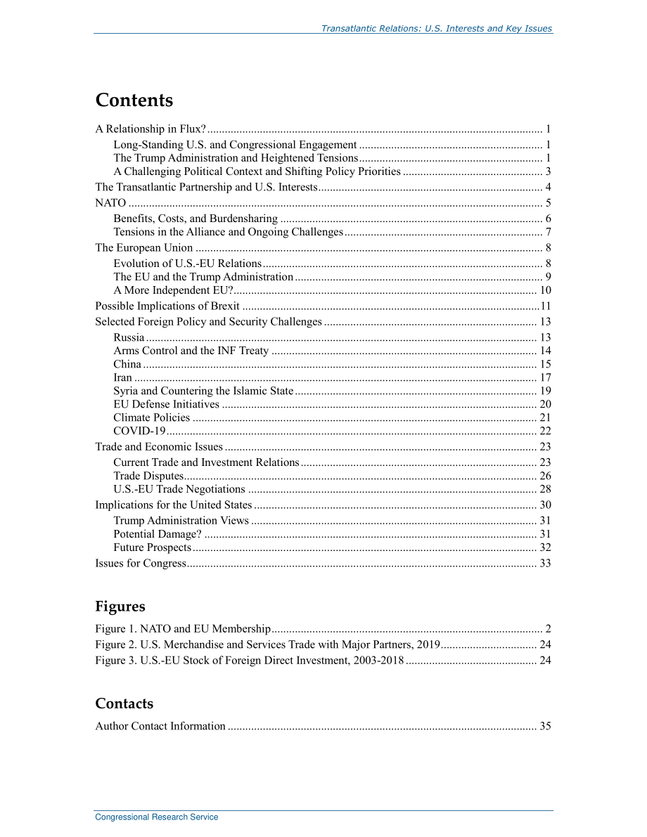[20200427]R45745_跨大西洋关系：美国利益和关键问题.pdf_第3页