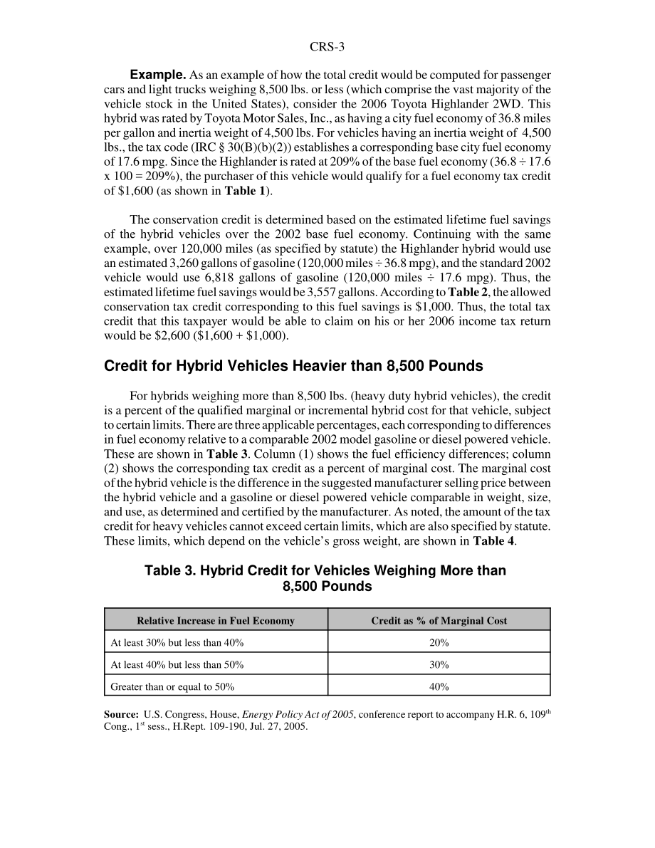 [20080207]RS22558_混合动力汽车的税收抵免.pdf_第3页