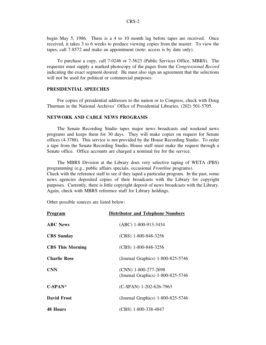 [19961218]95-728C_如何获取国会议事录以及网络和有线电视广播的录像带副本.pdf_第2页