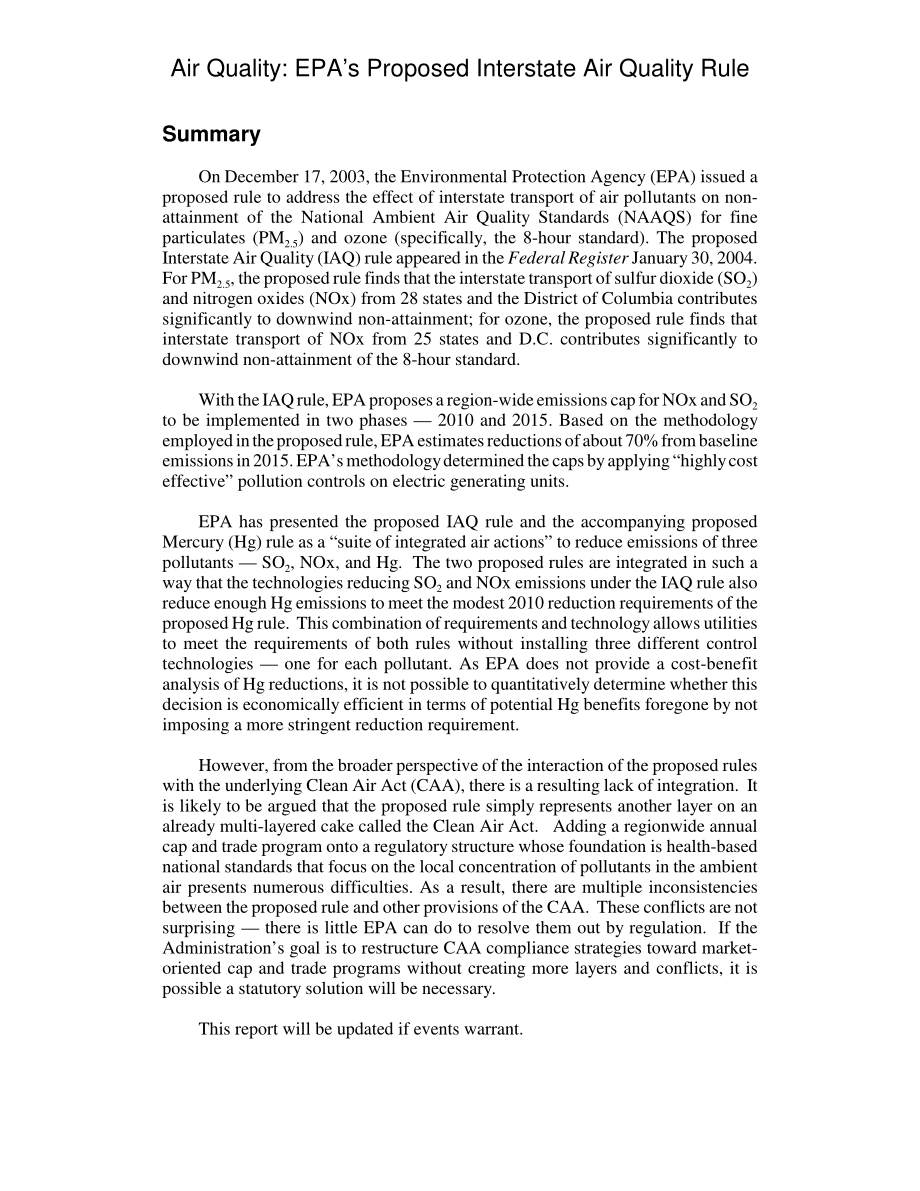 [20040313]RL32273_空气质量：美国环保局提议的州际空气质量规则.pdf_第2页