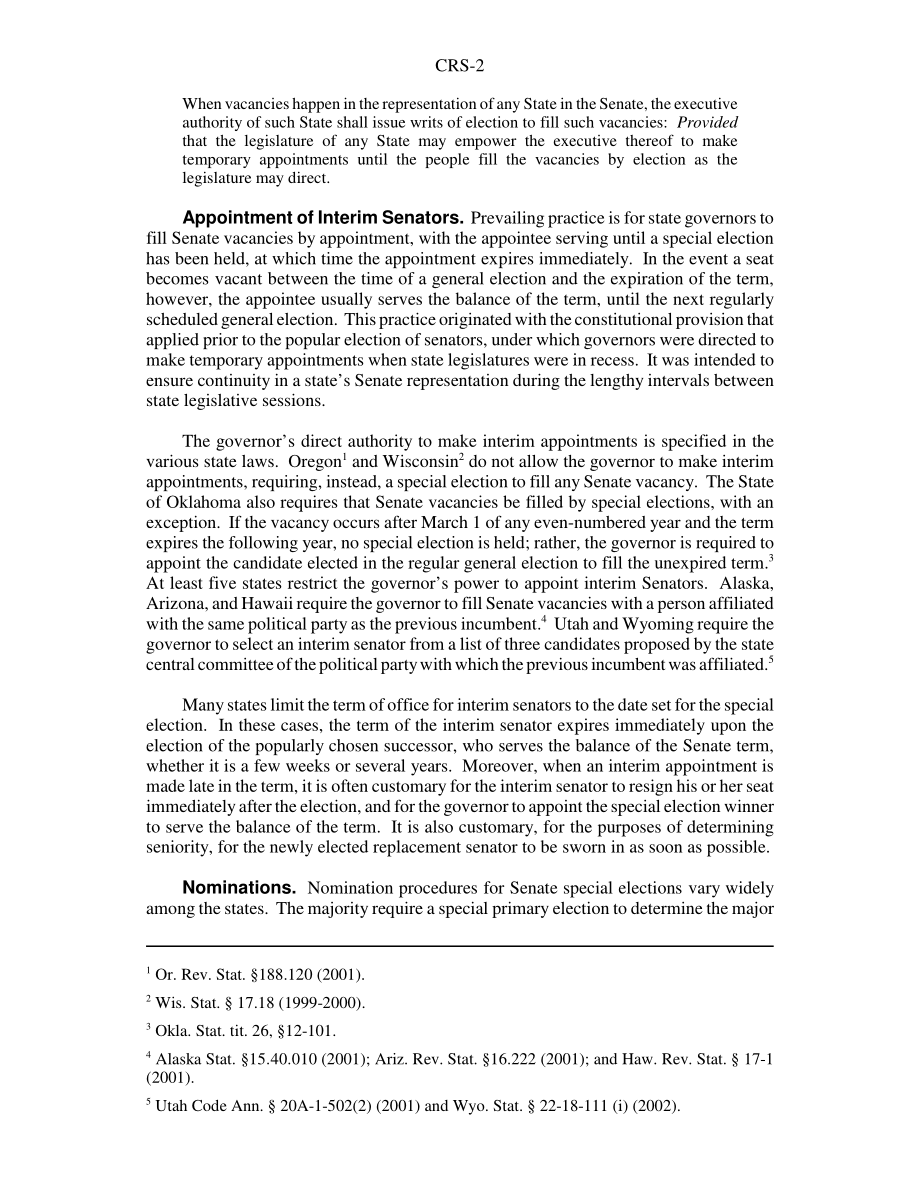 [20030122]97-1009GOV_众议院和参议院空缺：它们是如何填充的？.pdf_第2页
