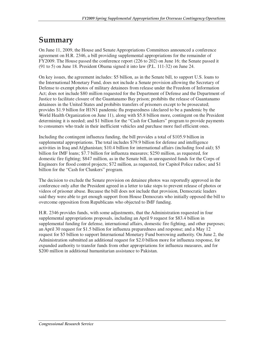 [20090715]R40531_2009财年春季海外应急行动补充拨款.pdf_第2页