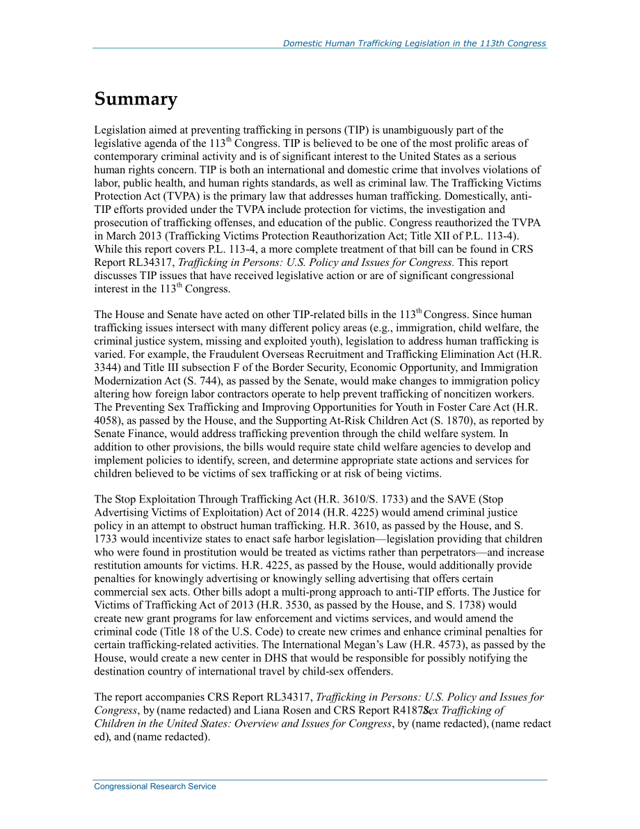 [20140530]R43555_第113届国会的国内人口贩运立法.pdf_第2页