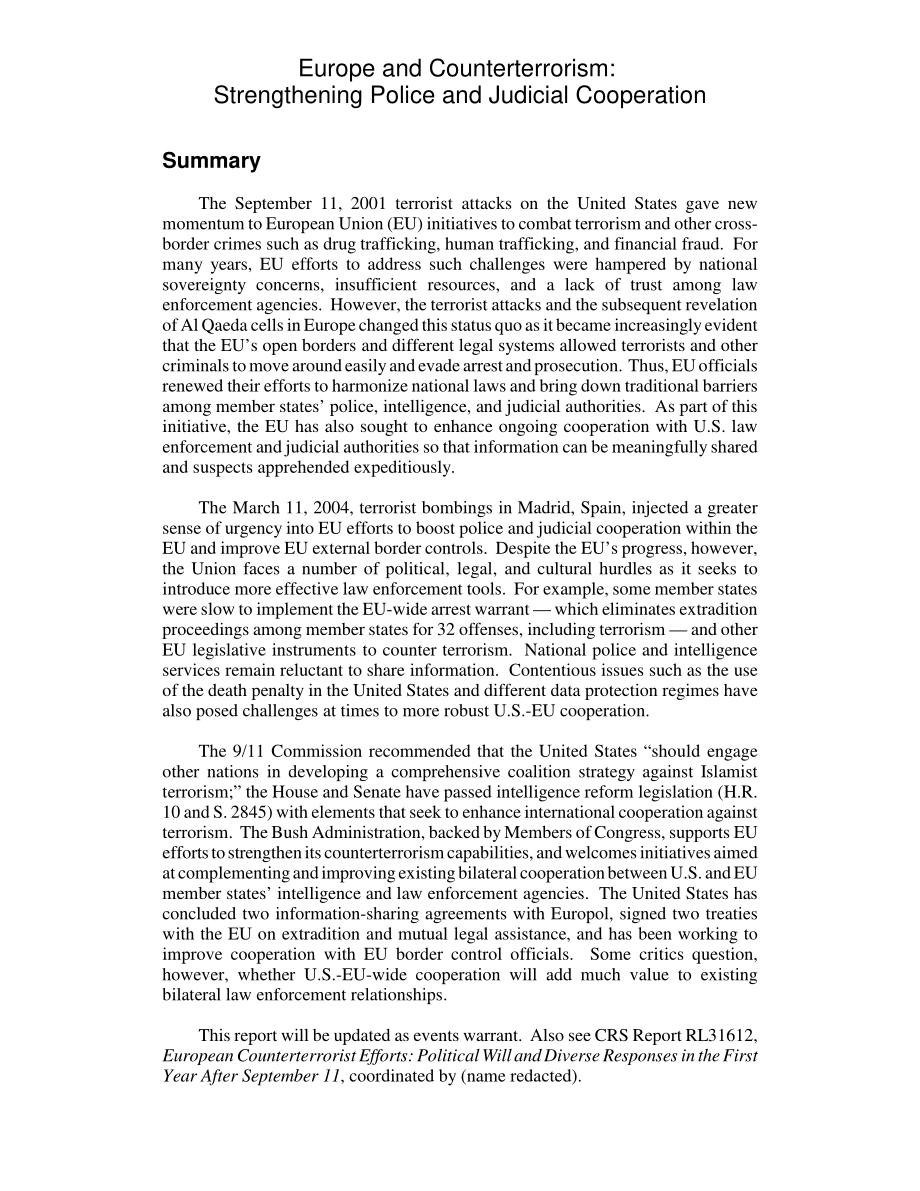 [20041015]RL31509_欧洲与反恐：加强警察和司法合作.pdf_第2页