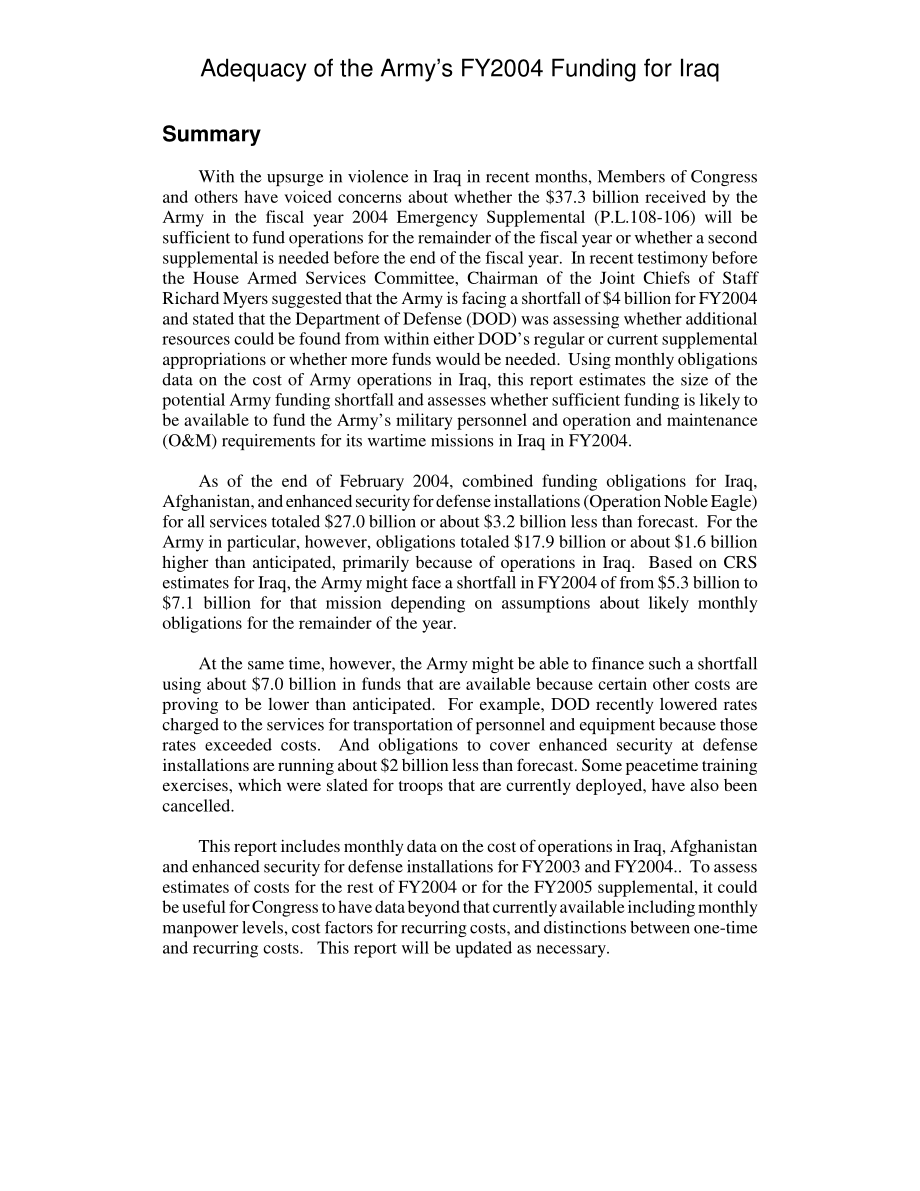 [20040513]RL32381_2004财年陆军在伊拉克作战资金的充足性.pdf_第2页