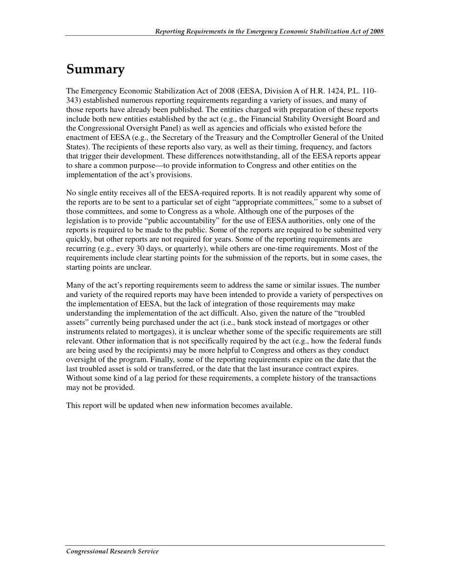 [20090113]RL34740_2008年《紧急经济稳定法》中的报告要求.pdf_第2页